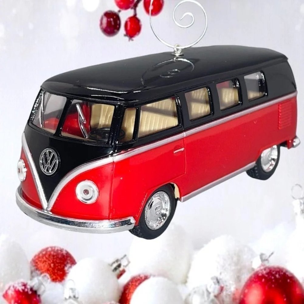 1962 Volkswagen Classical Bus 5" Scale 1/32 ONE OF A KIND Christmas Ornament